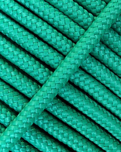Corda tamburo djembè rinforzata PES 5 mm Verde smeraldo 20 m
