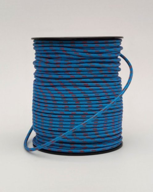 Corda djembè rinforzata PES 4 mm Blu / rosso 100 m
