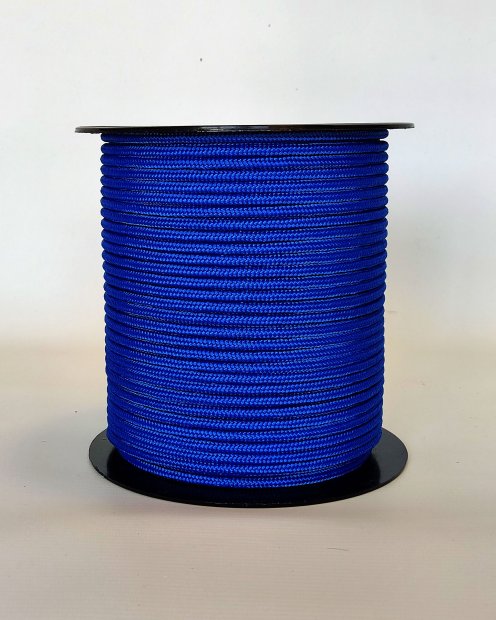 Corda tamburo djembè rinforzata PES 5 mm Blu di Francia 100 m