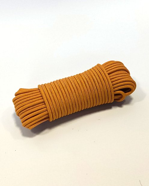 Corda tamburo djembè rinforzata PES 5 mm Arancione chiaro 20 m
