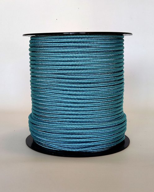 Corda tamburo djembè rinforzata PES 5 mm Blu pastello 100 m