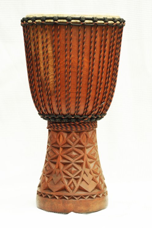 Djembe professionale in vendita - Grande tamburo djembe del Mali in mogano
