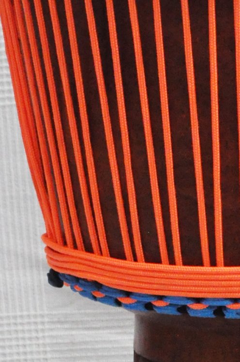 Corda tamburo djembè rinforzata PES 5 mm Arancione fluo 20 m