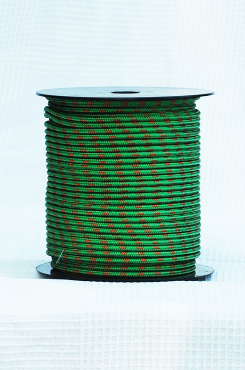 Corda alpina prestirata djembè Ø5 mm verde / arancia - Corda per djembe tamburo