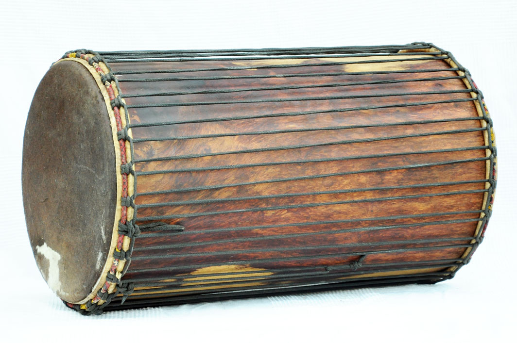 Dundubi Instrument Dundun vendita - Tamburo basso dundunba del Mali in rosewood