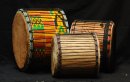Mini-tripletta di doumdoum Eco Ghana in vendita: comprare una mini-tripletta di doundoun (dumdum, dundun, dunun, tamburi bassi africani) ghanese