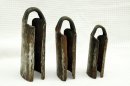 Trio di campane per tamburo dundun della Guinea - Campane per tamburi bassi