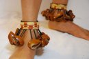 Braccialetto di danza africano - Braccialetto alla caviglia di danza yuyu del Nigeria