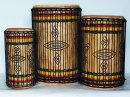Serie di tamburi bassi dunun - Set di dundun della Guinea