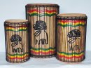 Serie di tamburi bassi dunun - Set di dundun della Guinea