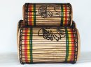 Serie di tamburi bassi dunun - Set di dundun della Guinea