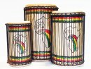 Serie di tamburi bassi dunun - Set di dundun della Guinea