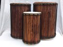 Set di tamburi bassi dundun del Mali in legno di balafon (gueni)