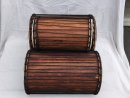 Set di tamburi bassi dundun del Mali in legno di balafon (gueni)