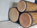 Serie di tamburi bassi dunun - Set di dundun della Guinea