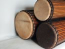 Serie di tamburi bassi dunun - Set di dundun della Guinea