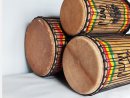 Serie di tamburi bassi dunun - Set di dundun della Guinea