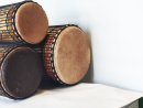 Serie di tamburi bassi dunun - Set di dundun della Guinea