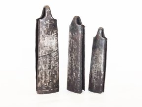 Trio di campane del Sangbarala per tamburo dundun della Guinea - Campane per tamburi bassi