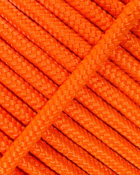 Corda intrecciata con anima Ø5 mm arancione fluo 20 m - Corda per tamburo djembe