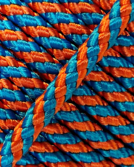 Drizza djembè Ø5 mm (elica, rame / blu, 100 m) - Corda per djembe tamburo