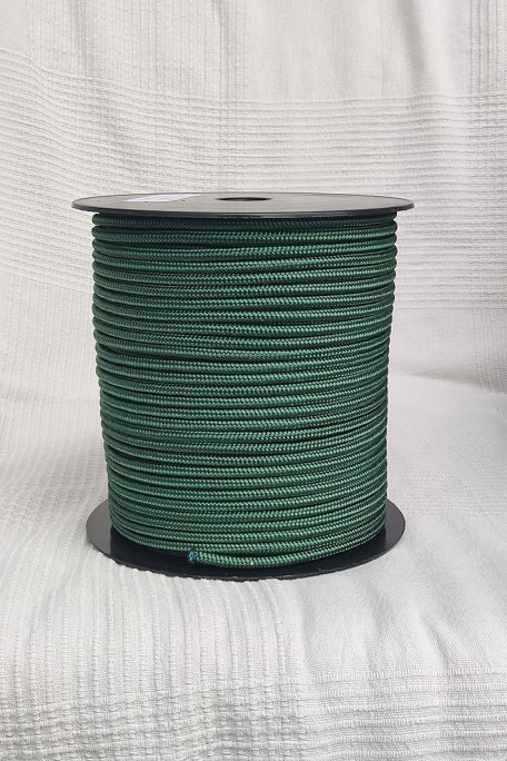 Bobina di drizza Ø5 mm verde bottiglia per tamburo djembe