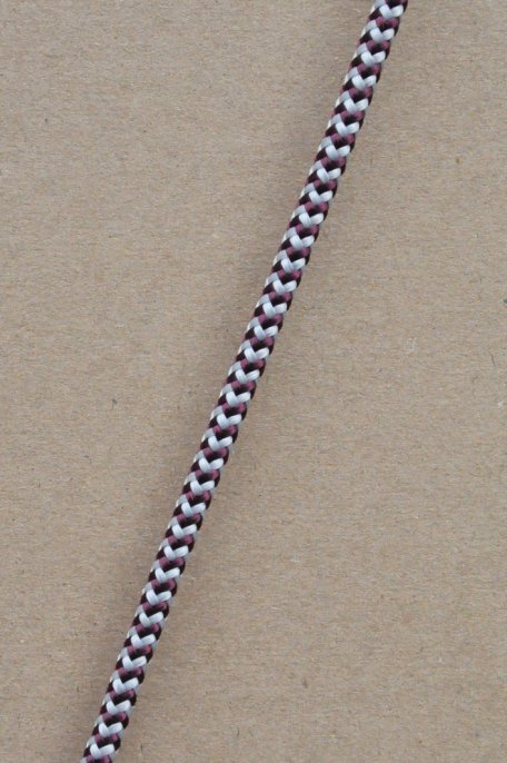 Drizza djembè Ø5 mm (spina di pesce, bordò / grigrio, 100 m) - Corda per djembe tamburo