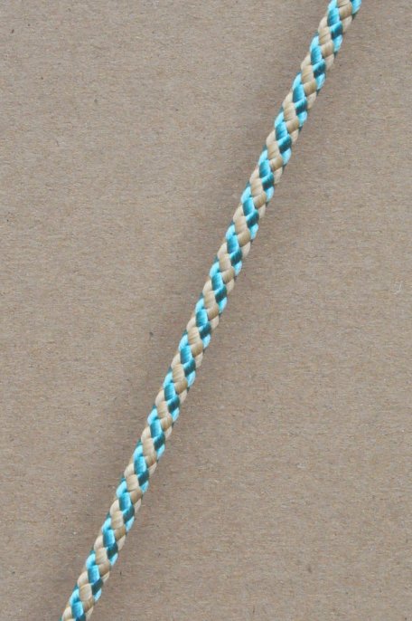 Drizza djembè Ø5 mm (elica, beige / blu pastello, 100 m) - Corda per djembe tamburo