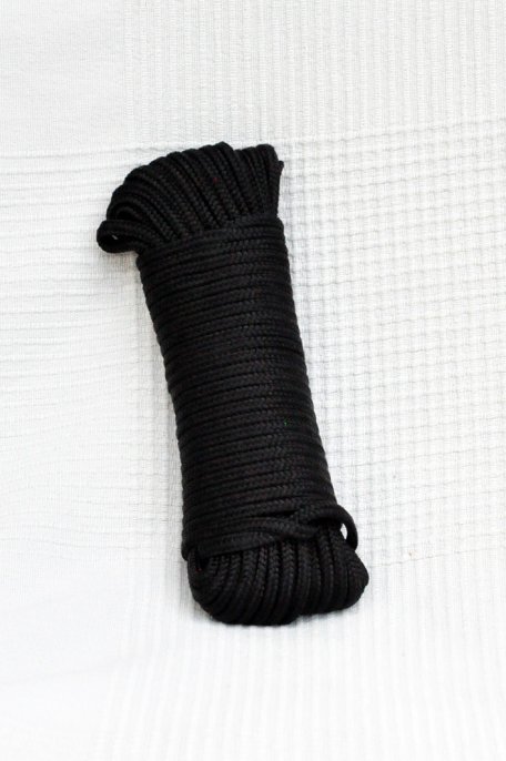 Corda intrecciata Ø5 mm nero per tamburo djembe