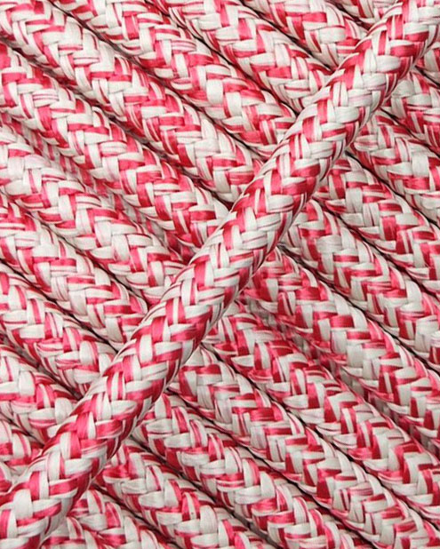 Corda rinforzata per tamburo djembe 5 mm Beige / Rosso 20 m