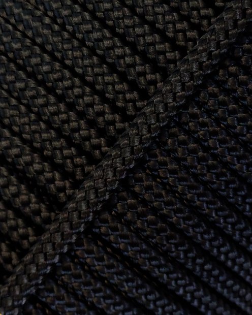 Corda tamburo djembè cava PES 5 mm Nero 100 m