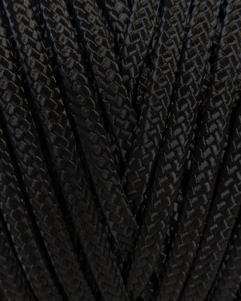 Corda cava PA per tamburo percussione 2 mm Nero 20 m