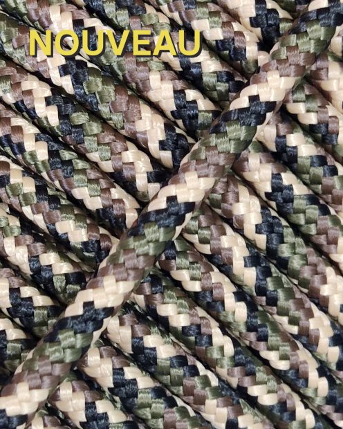 Corda djembè rinforzata PES 6 mm Camo 100 m