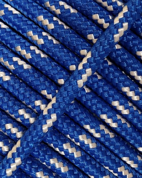 Drizza djembè Ø5 mm (blu della Francia / écru, 100 m) - Corda per djembe tamburo