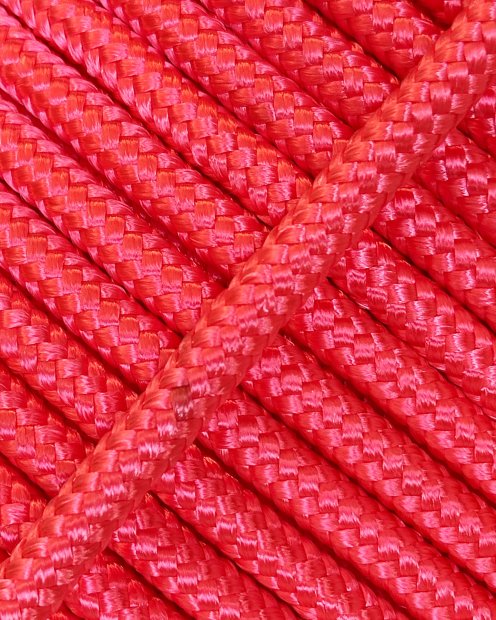 Corda tamburo djembè rinforzata PES 5 mm Rosa fluo 100 m