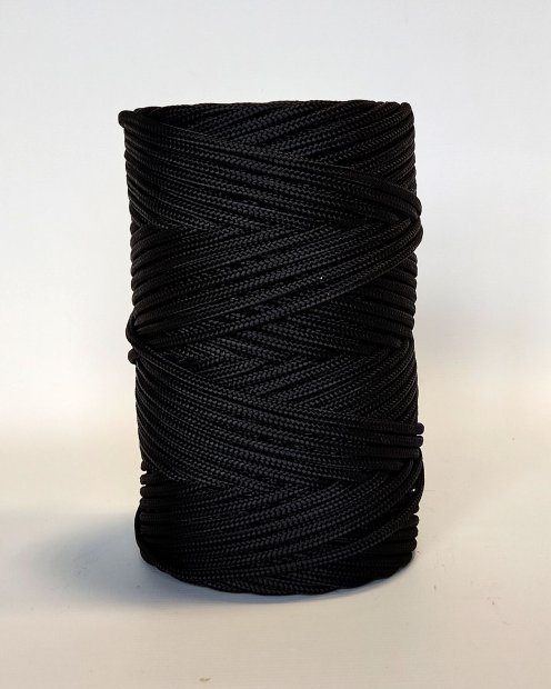 Corda intrecciata Ø5 mm nera per tamburo djembè - Corda djembe