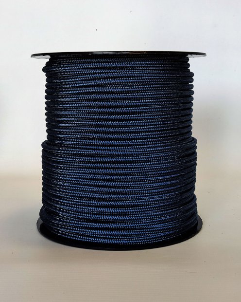 Bobina di drizza Ø5 mm blu denim per tamburo djembe