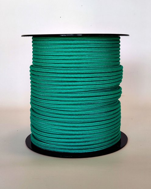 Corda tamburo djembè rinforzata PES 5 mm Verde smeraldo 100 m