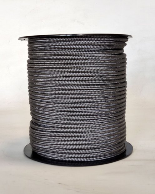 Corda tamburo djembè rinforzata PES 5 mm Grigio acciaio 100 m
