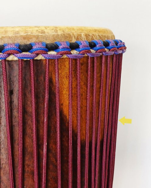 Corda tamburo djembè rinforzata PES 5 mm Bordò 20 m