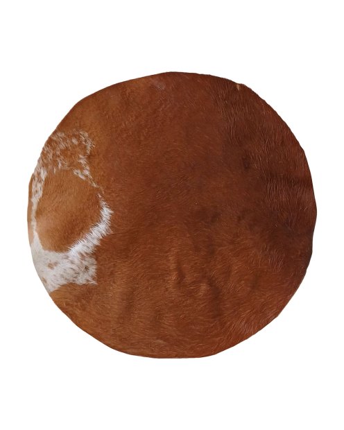 Pelle di mucca sottile con pelo per tamburo djembe S