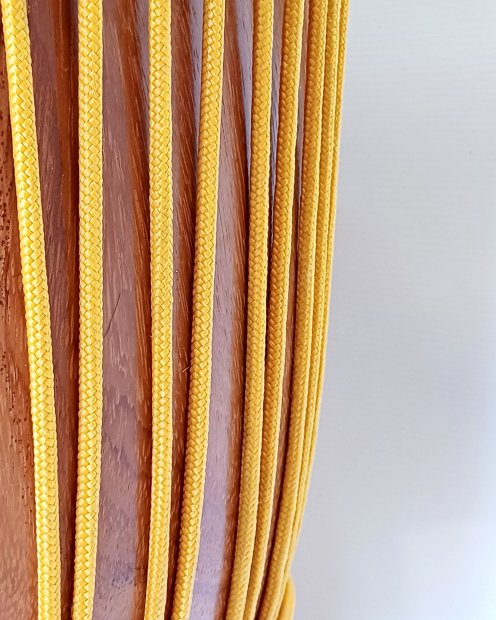 Corda tamburo djembè rinforzata PES 5 mm Arancione chiaro 20 m