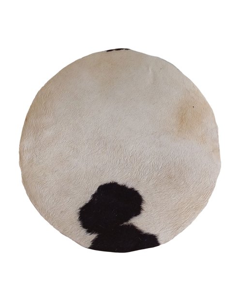 Pelle di mucca sottile con pelo per tamburo djembe S