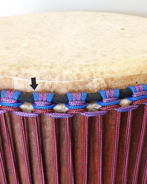Corda djembè cava PES 5 mm Blu di Francia 20 m