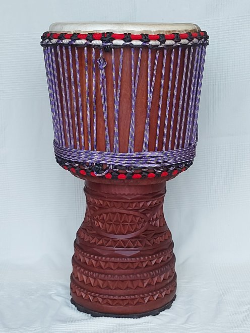 Djembe della Guinea in mogano (djala) - Djembe di alta qualità
