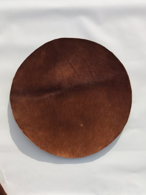 Pelle di cavallo sottile con peli per tamburo djembe
