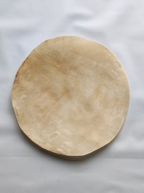Pelle di bufalo o pelle di bue molto spessa sanza pelo per tamburo djembe