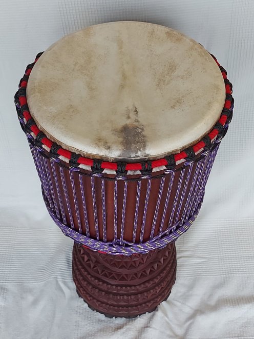 Djembe della Guinea in mogano (djala) - Djembe di alta qualità