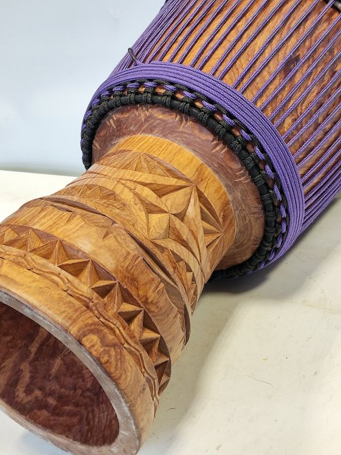 Djembe della Guinea in legno di balafon (gueni) - Djembe di alta qualità