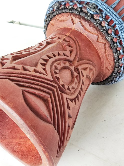 Drizza Ø5 mm blu denim per tamburo djembe